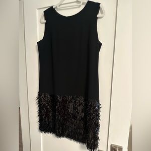 DKNY black sleeveless dress